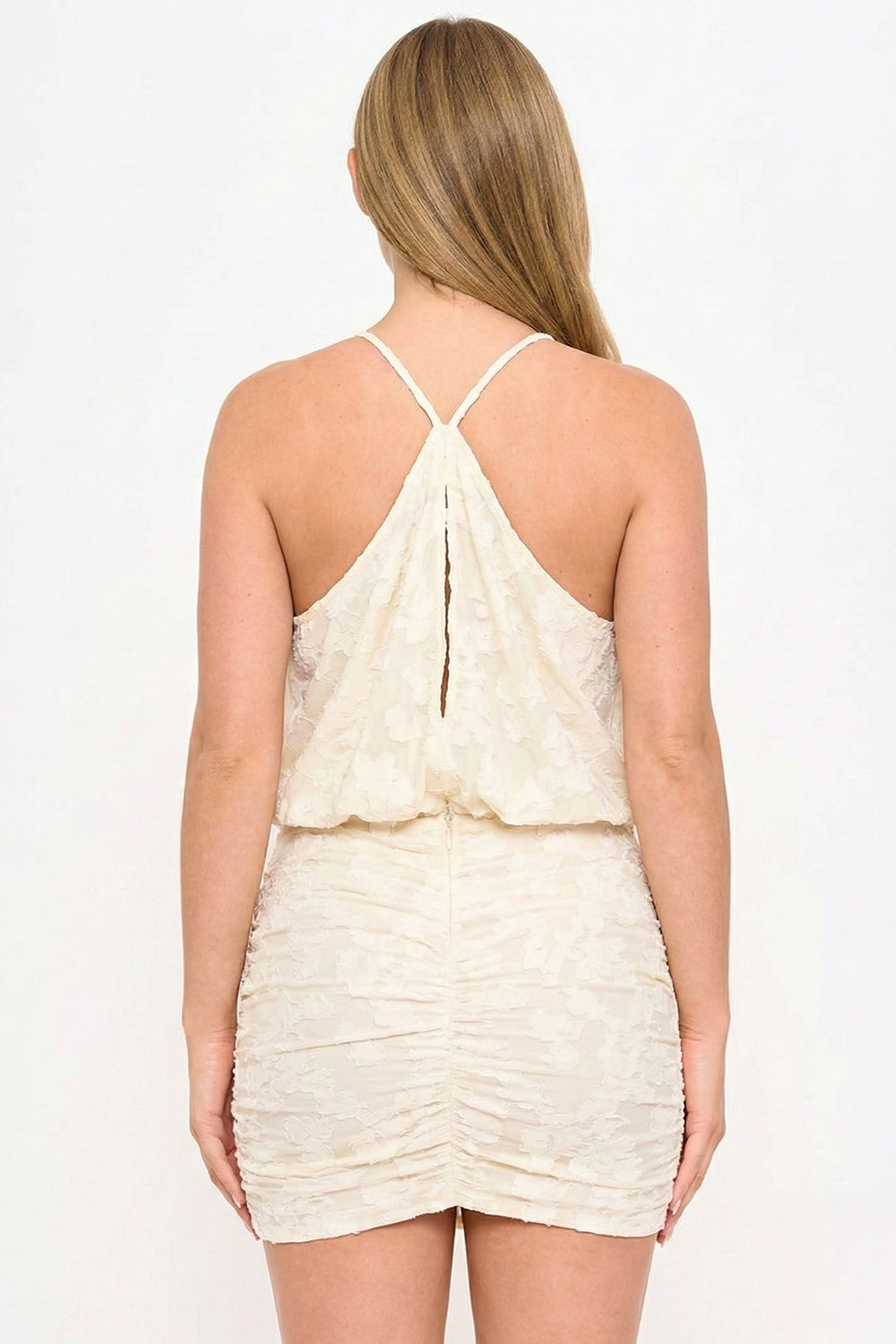 SD2185SP - JACQUARD TEXTURED PATTERNED MINI DRESS - Image 14
