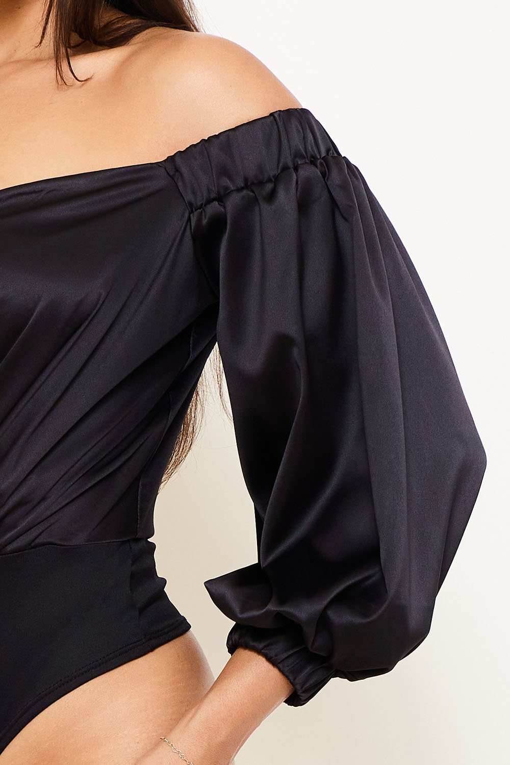 IB2409AP - SATIN OFF THE SHOULDER BODYSUIT - Image 12