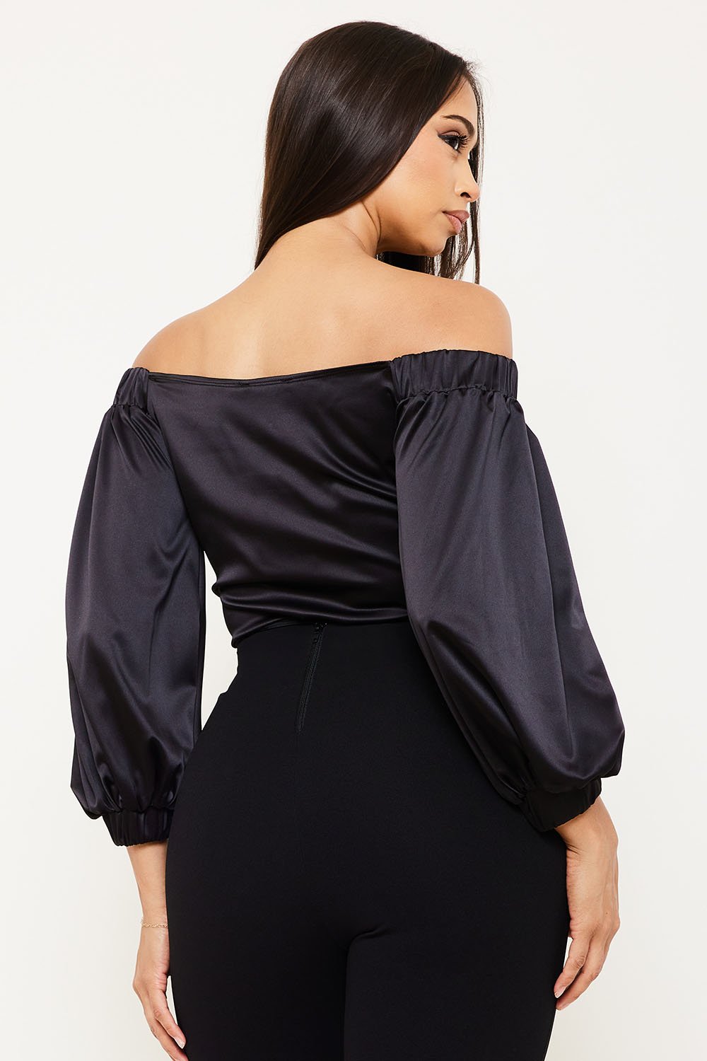 IB2409AP - SATIN OFF THE SHOULDER BODYSUIT - Image 8
