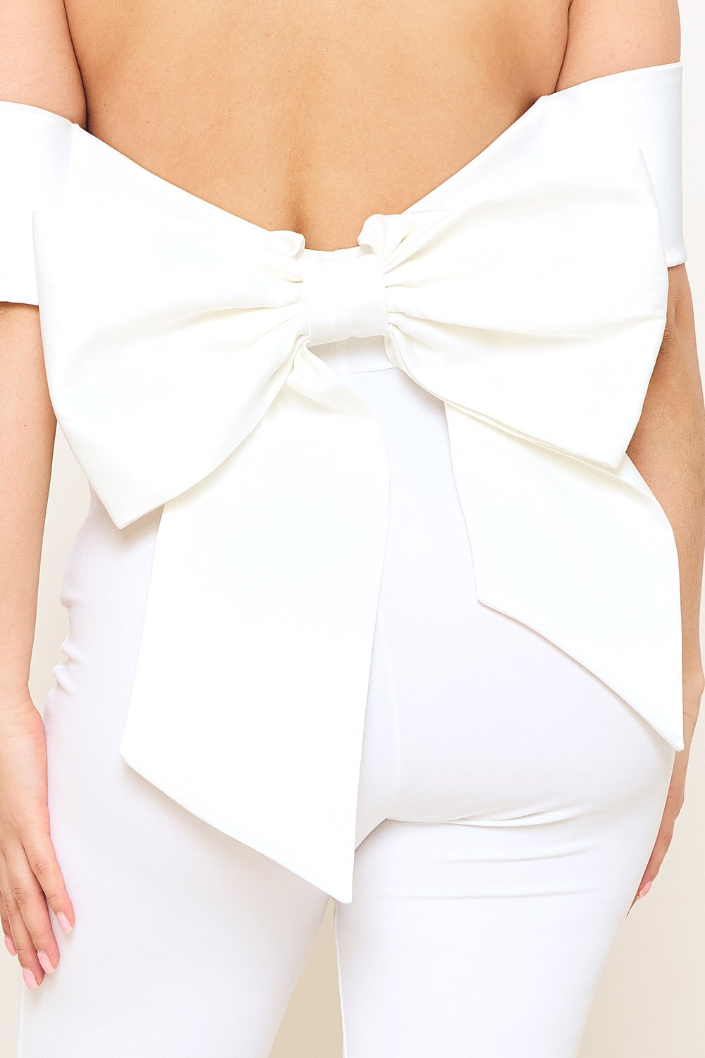 IB2475JP - SATIN AND TECHNO CREPE CONTAST JUMPSUIT - Image 21