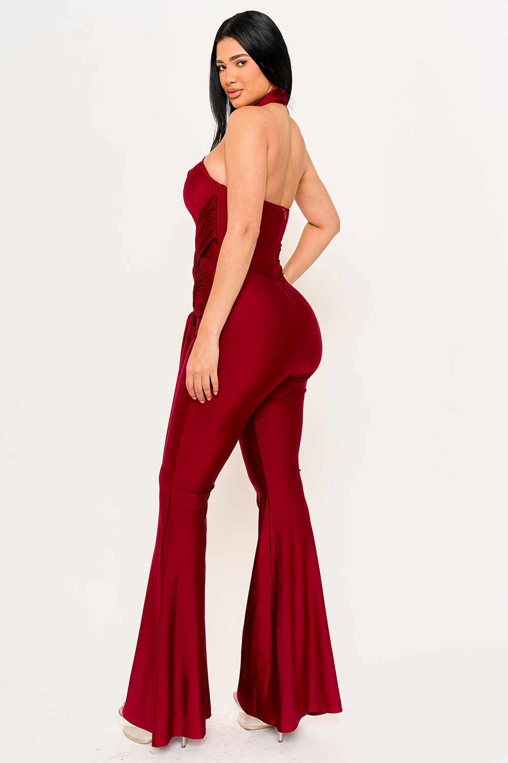 IB2506HP - HALTER TOP WRAP JUMPSUIT - Image 18