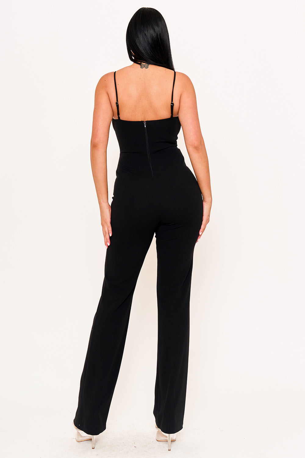 IB2513HP - RHINESTONE TRIM THE EDGE OF THE BOW JUMPSUIT - Image 9