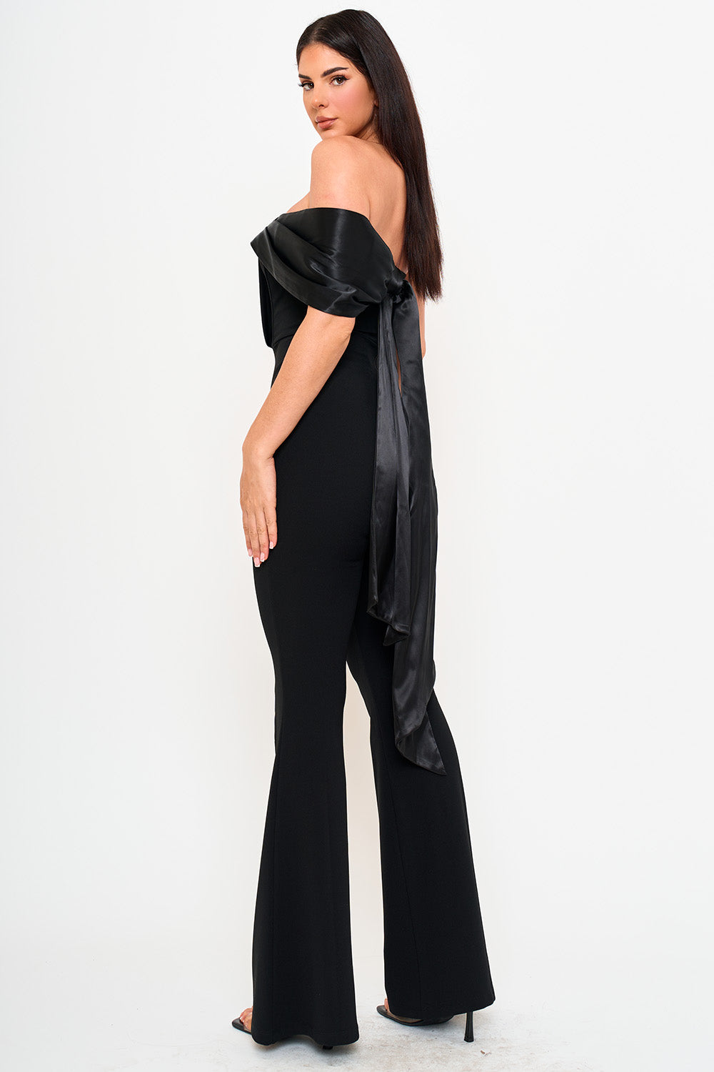 IB2539JP - SATIN CONTRAST JUMPSUIT - Image 4
