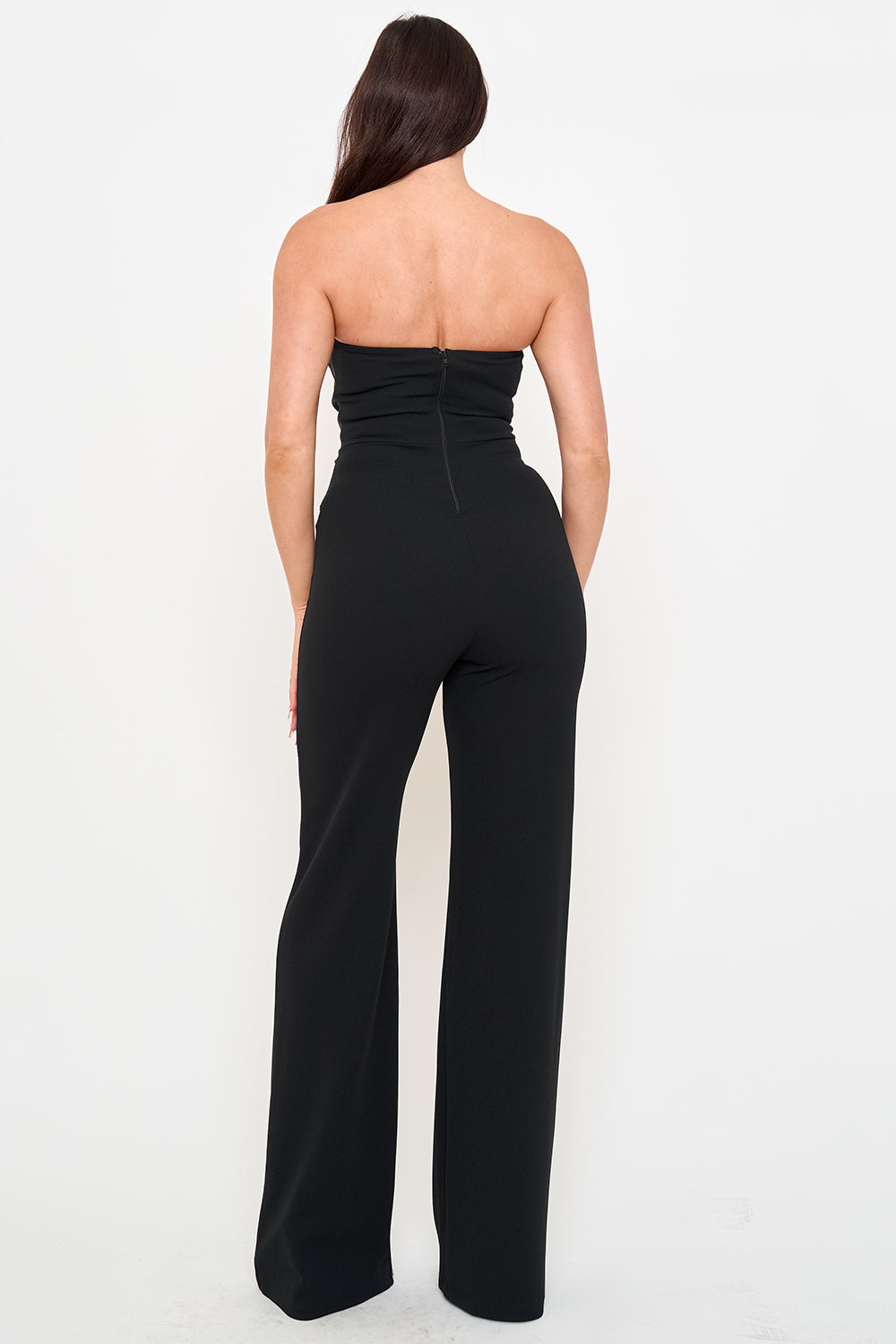 IB2555HP - SATIN WAIST TWIST TIE JUMPSUIT - Image 16