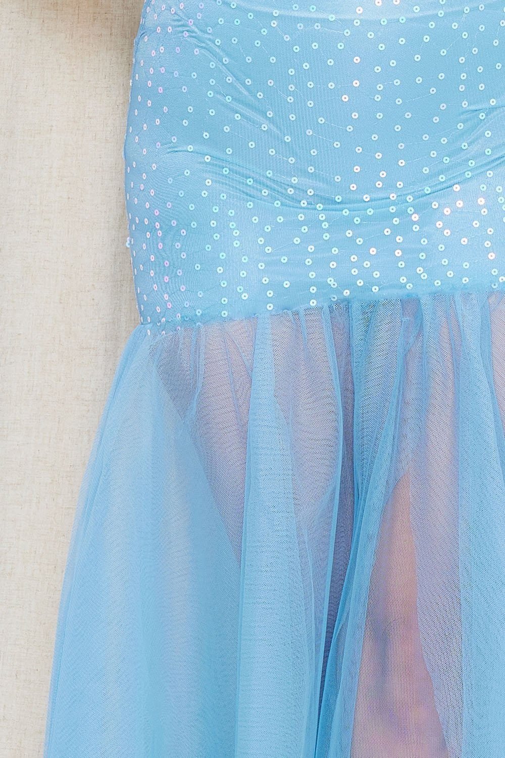 IDM9133JP - SEQUIN WITH MESH BOTTOM MAXI DRESS - Image 9