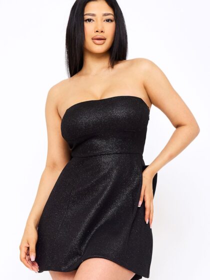 SD1673JP - BONDED SHINY KNIT LARGE BOW ACCENT MINI DRESS