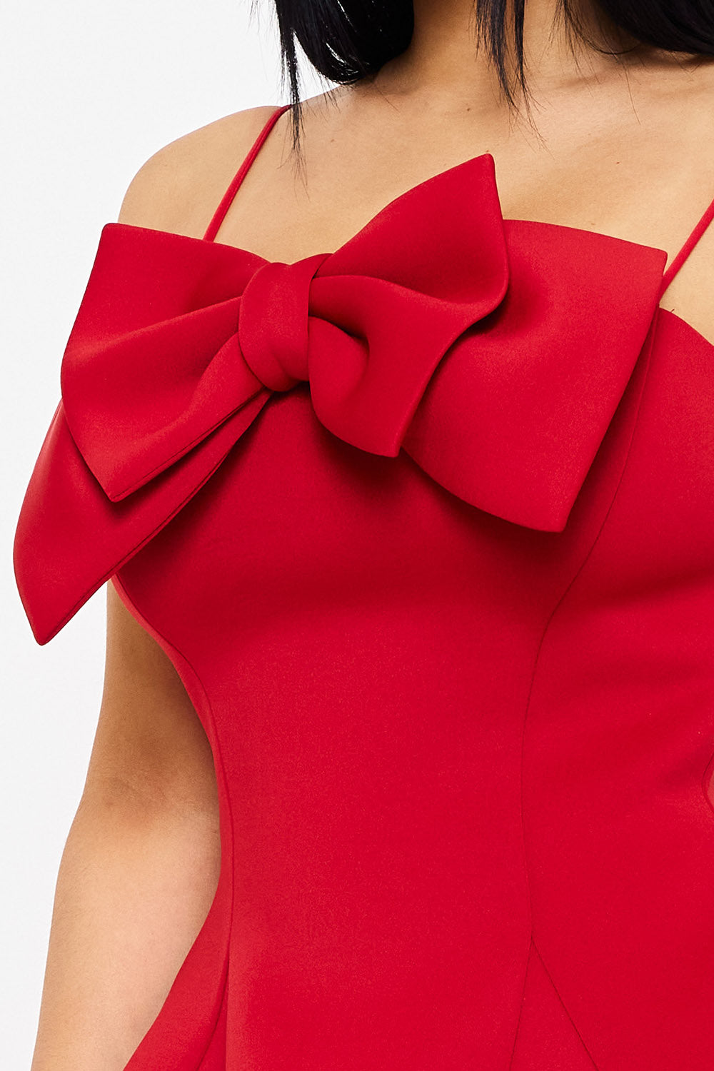 SD1818JP - SUPER TECHNO BOW FRONT MINI DRESS - Image 11