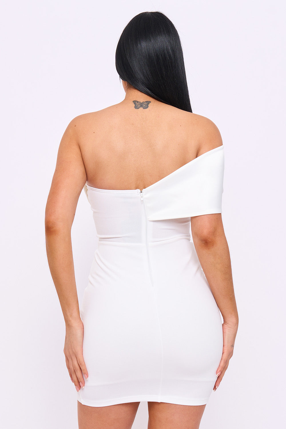 SD1885JP - SATIN ROSE OFF THE SHOULDER MINI DRESS - Image 15