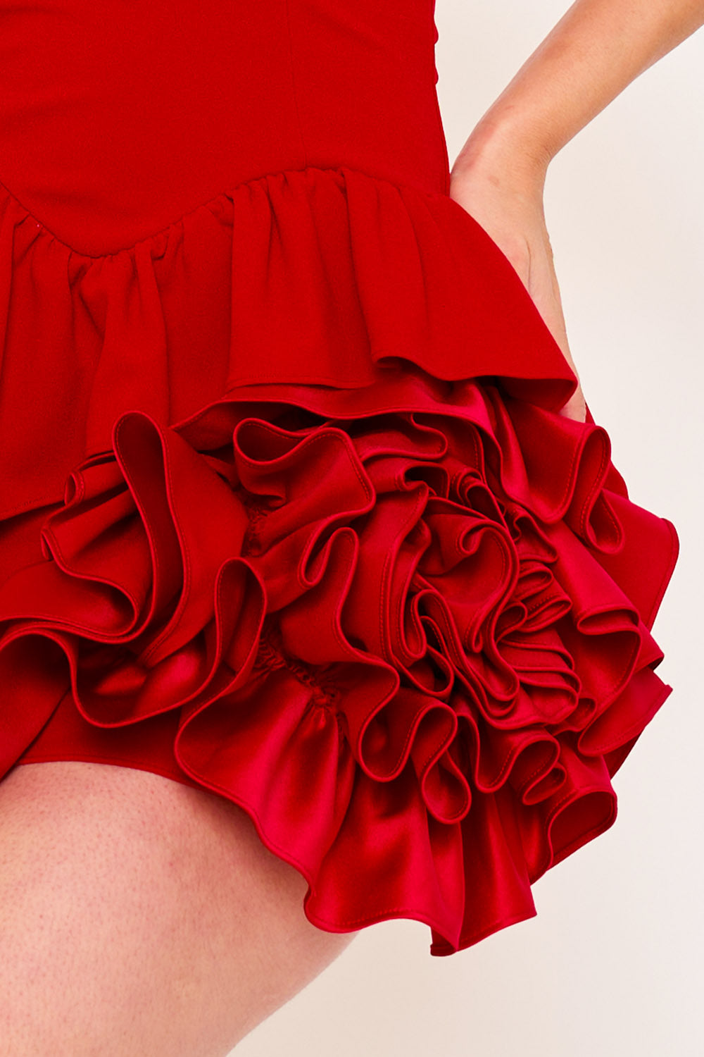 SD2045SP - LAYER OF RUFFLES DETAIL MINI DRESS - Image 12