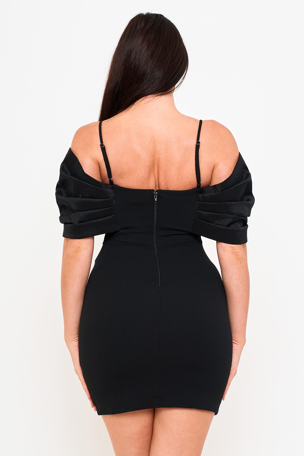 SD2277HP - OVERSIZED SATIN BOW OFF THE SHOULDER MINI DRESS - Image 16