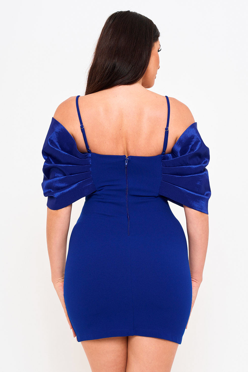SD2277HP - OVERSIZED SATIN BOW OFF THE SHOULDER MINI DRESS - Image 7