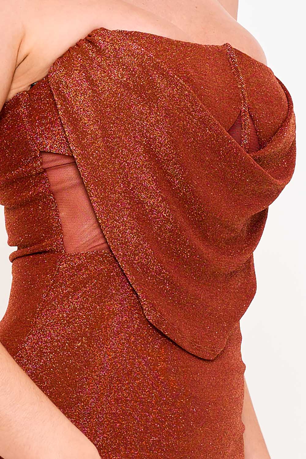 SDM2145SP - METALLIC KNIT STRETCHY MAXI DRESS - Image 6